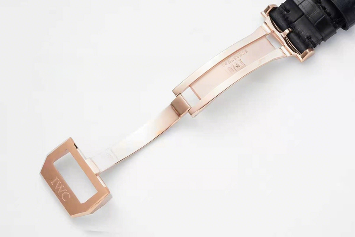 IWC Portugieser Chronograph IW371482 Black Dial in Rose Gold-fasswatch