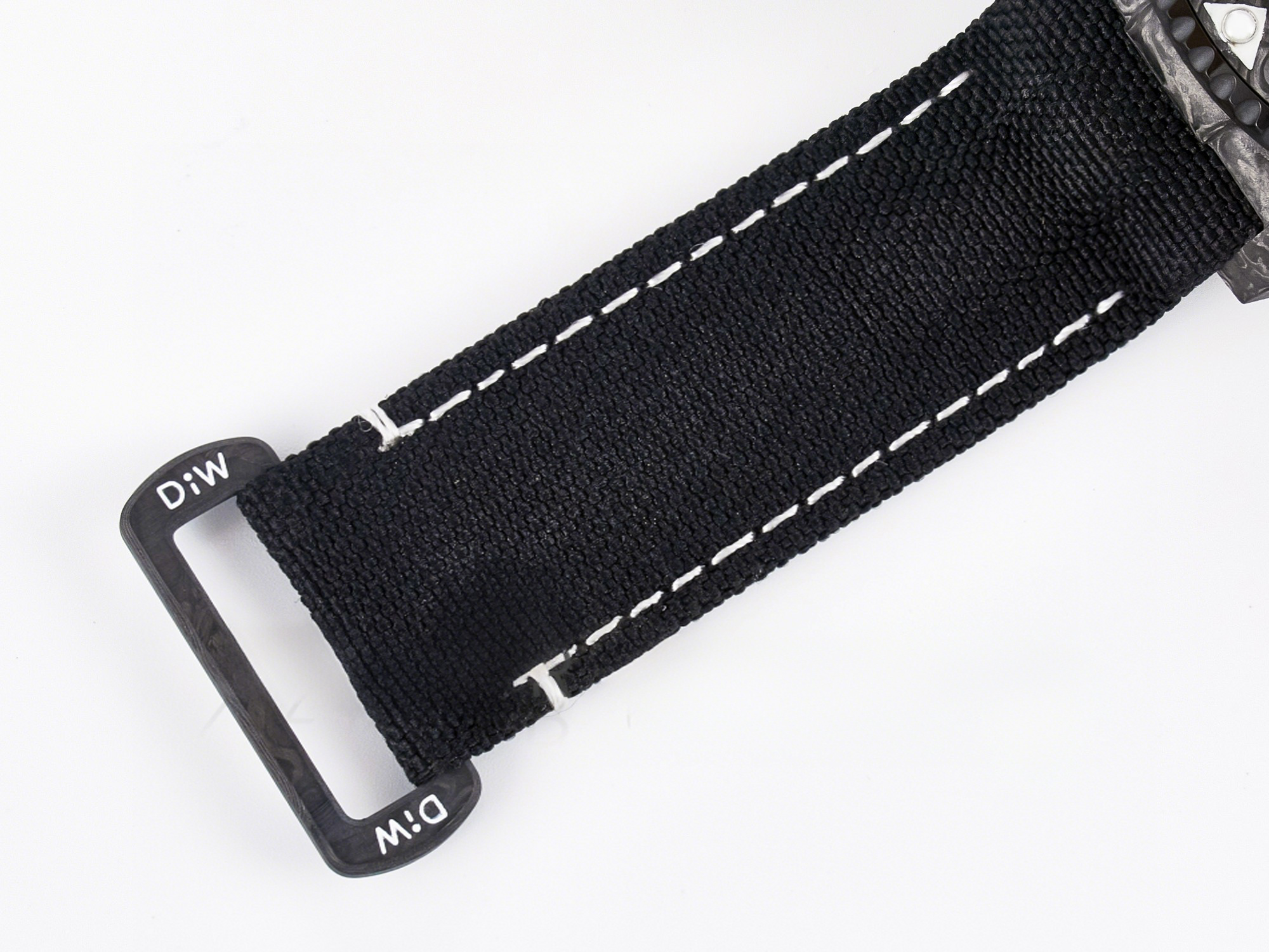 Rolex Sea Dweller 43mm Carbon DIWF Best Edition Black Dial on Black Nylon Strap A2824-fasswatch