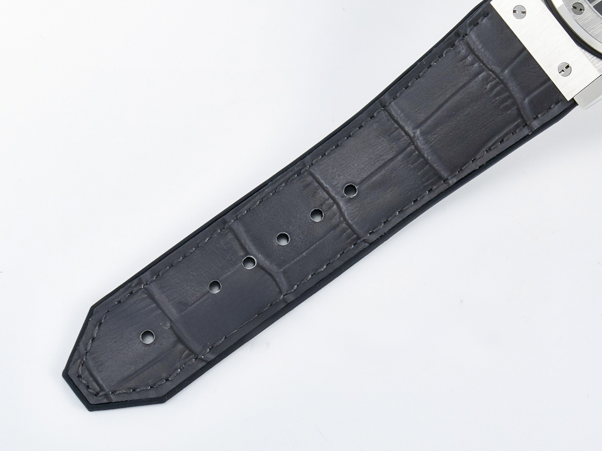 Hublot Classic Fusion Bang 42mm HBF 1:1 Best Edition Gray Dial on Gray Leather Strap A2892-fasswatch