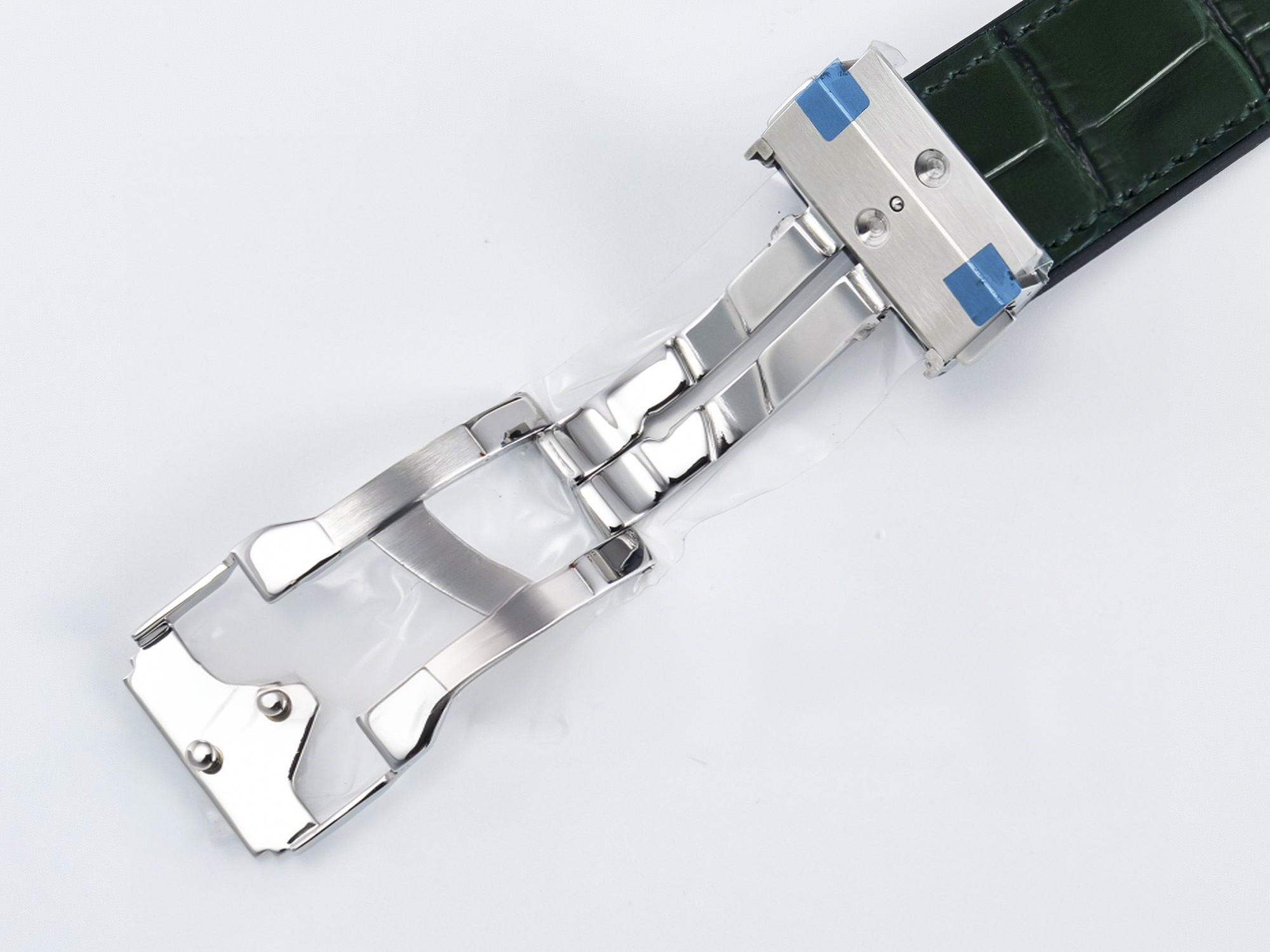 Hublot Classic Fusion Bang 42mm HBF 1:1 Best Edition Green Dial Diamonds Bezel on Green Leather Strap A2892-fasswatch