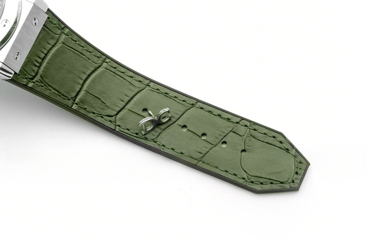 Hublot Classic Fusion Chronograph Green Dial in Steel-fasswatch