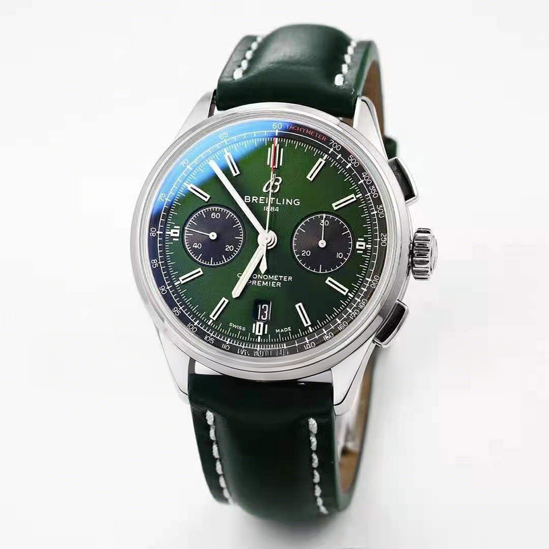 Breitling Premier B01 Chronograph 42 Bentley British Racing Green Ref: AB0118A11L1X1-fasswatch