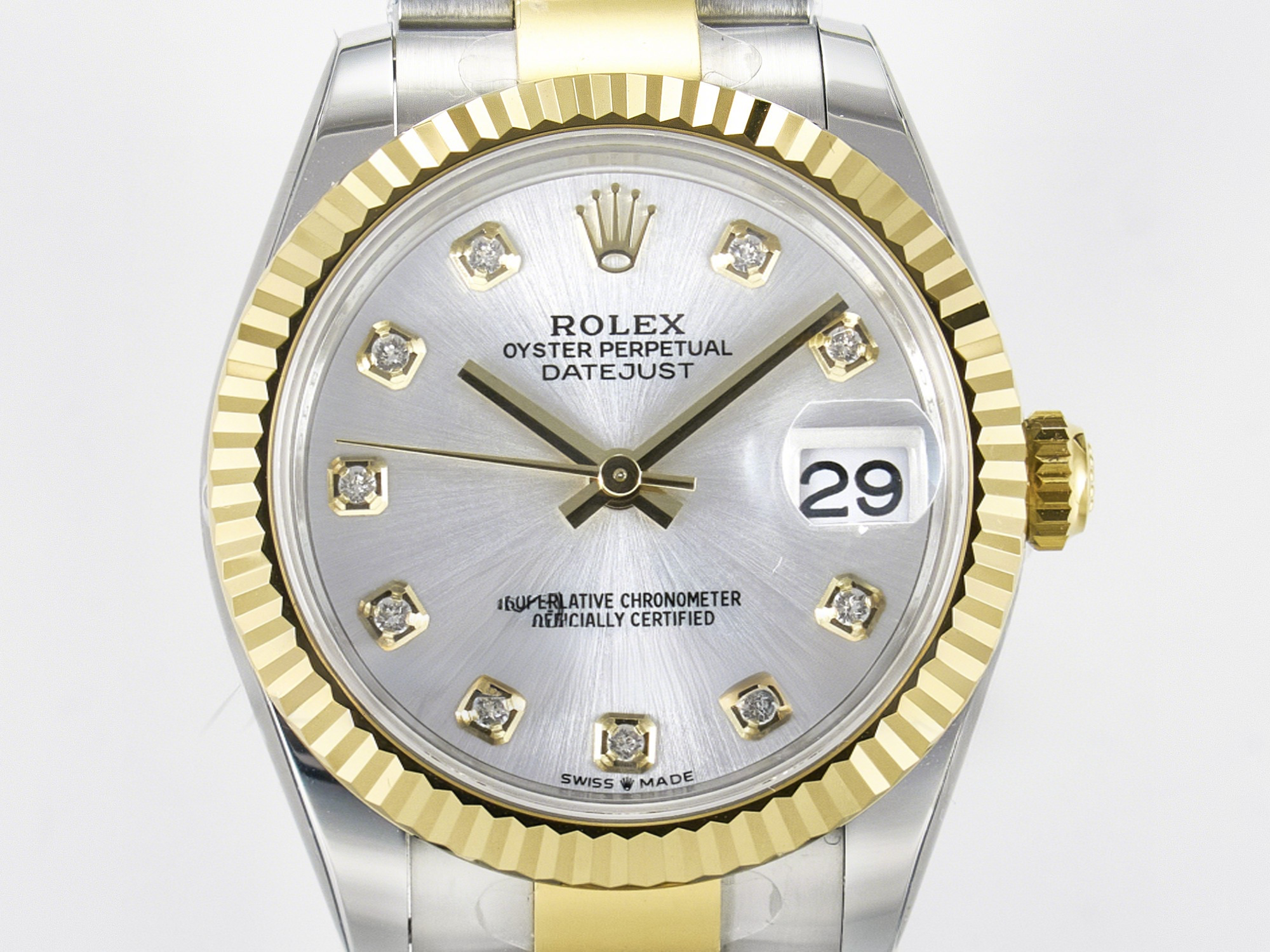 Rolex DateJust 31 278273 ARF 1:1 Best Edition 904L Steel White MOP Dial on SS/YG Oyster Bracelet ETA 2688-fasswatch