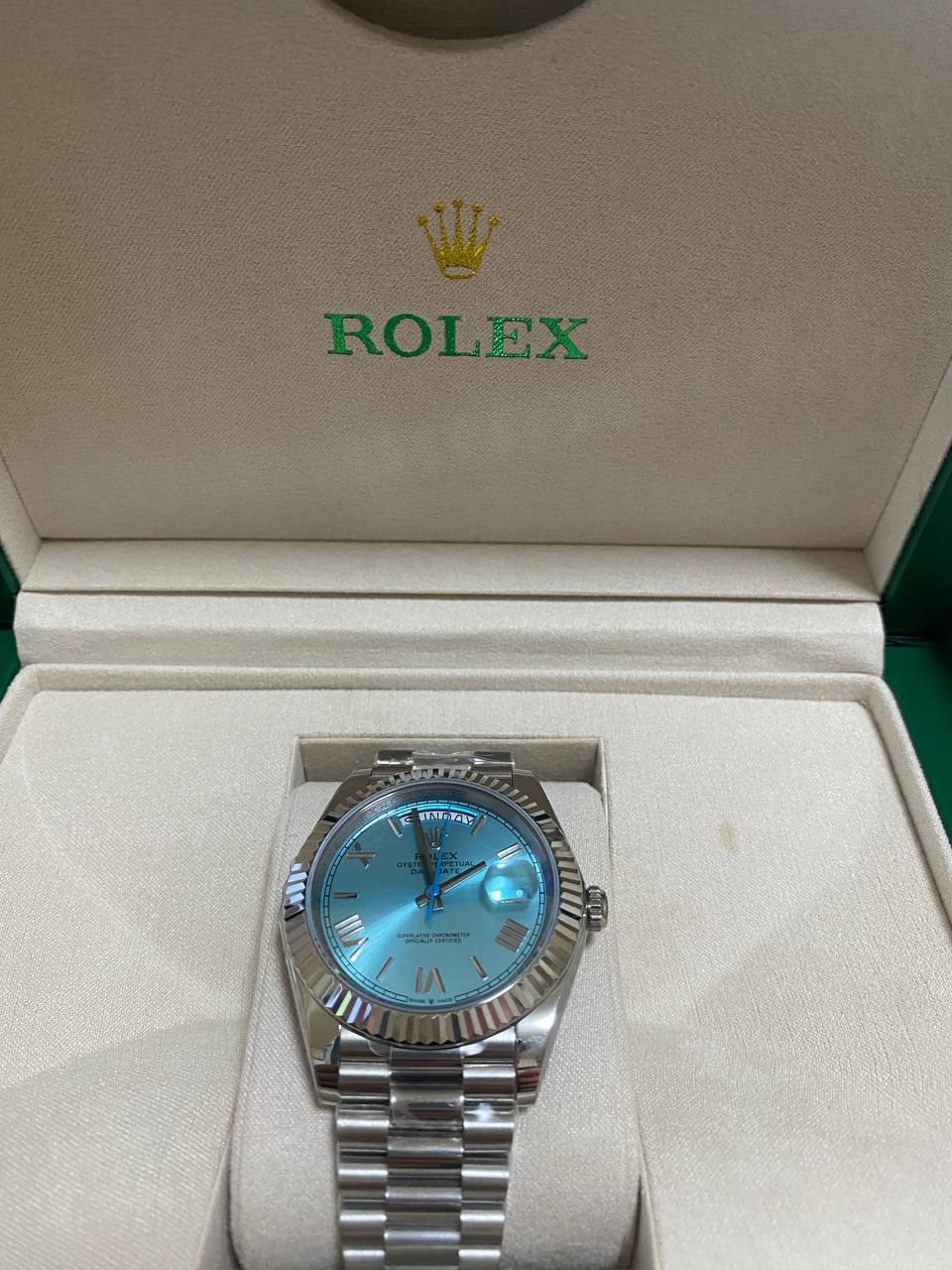 Rolex Day-Date 40mm Platinum Mens Watch Replica-fasswatch