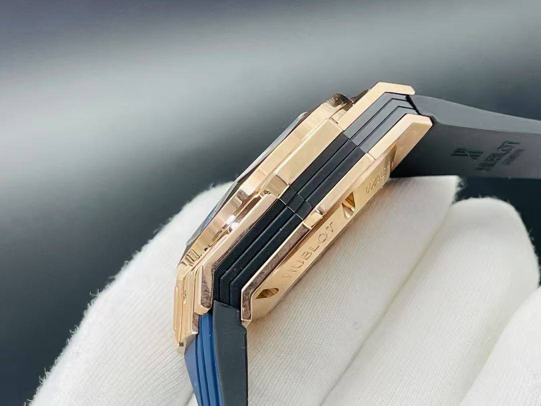 Hublot Big Bang Blue Sang Bleu 45mm Rose Gold Rubber Strap Swiss Watch-fasswatch