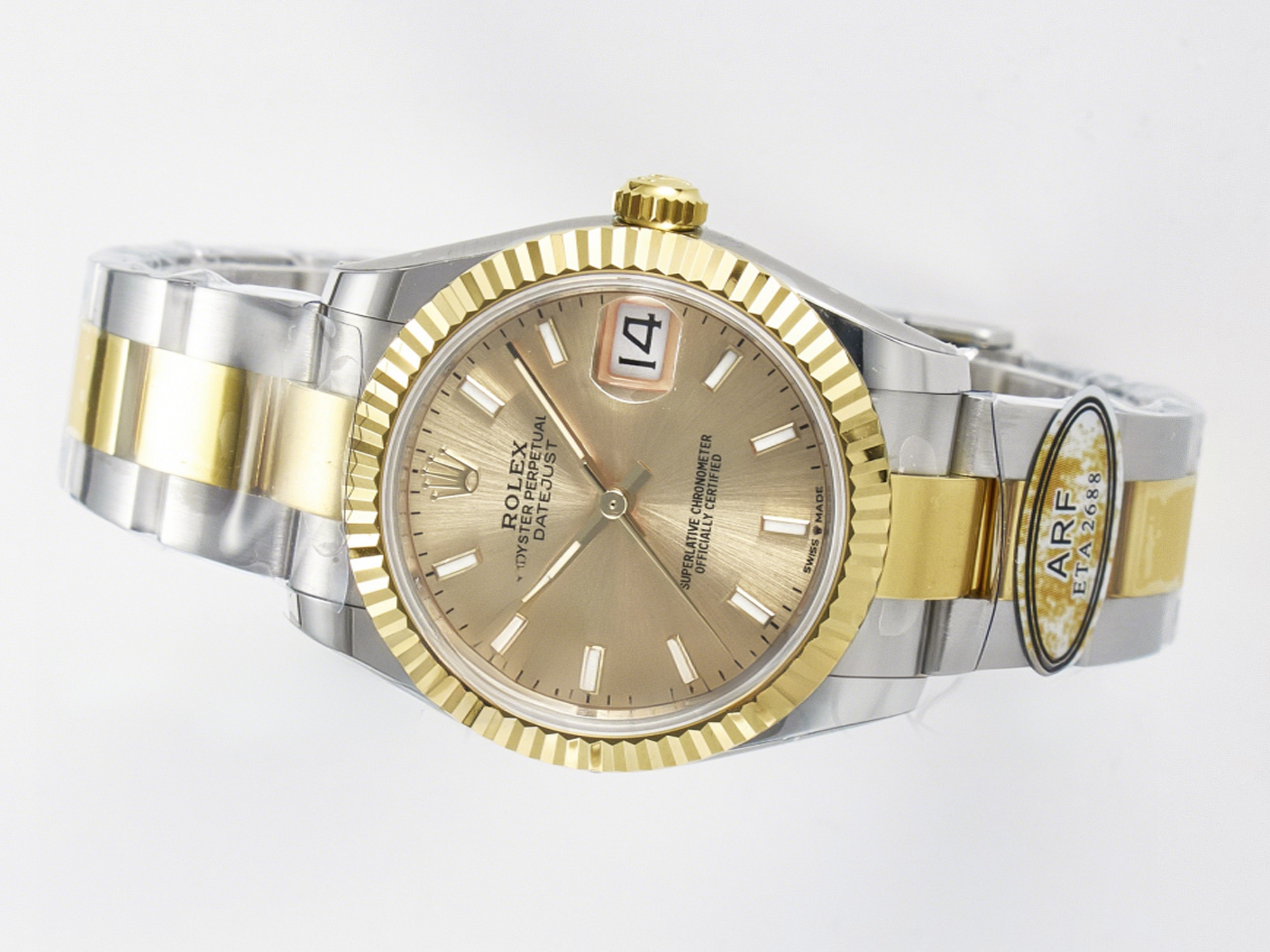 Rolex DateJust 31 278273 ARF 1:1 Best Edition 904L Steel YG Dial Stick Marker on SS/YG Oyster Bracelet ETA 2688-fasswatch