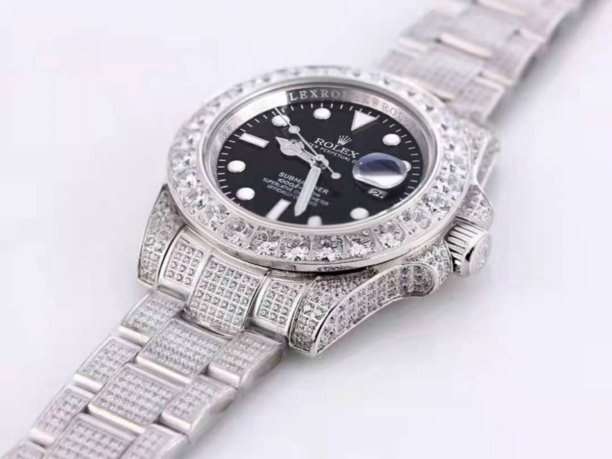 Rolex Submariner 116659 Black Dial with Diamond Markers in Steel-fasswatch