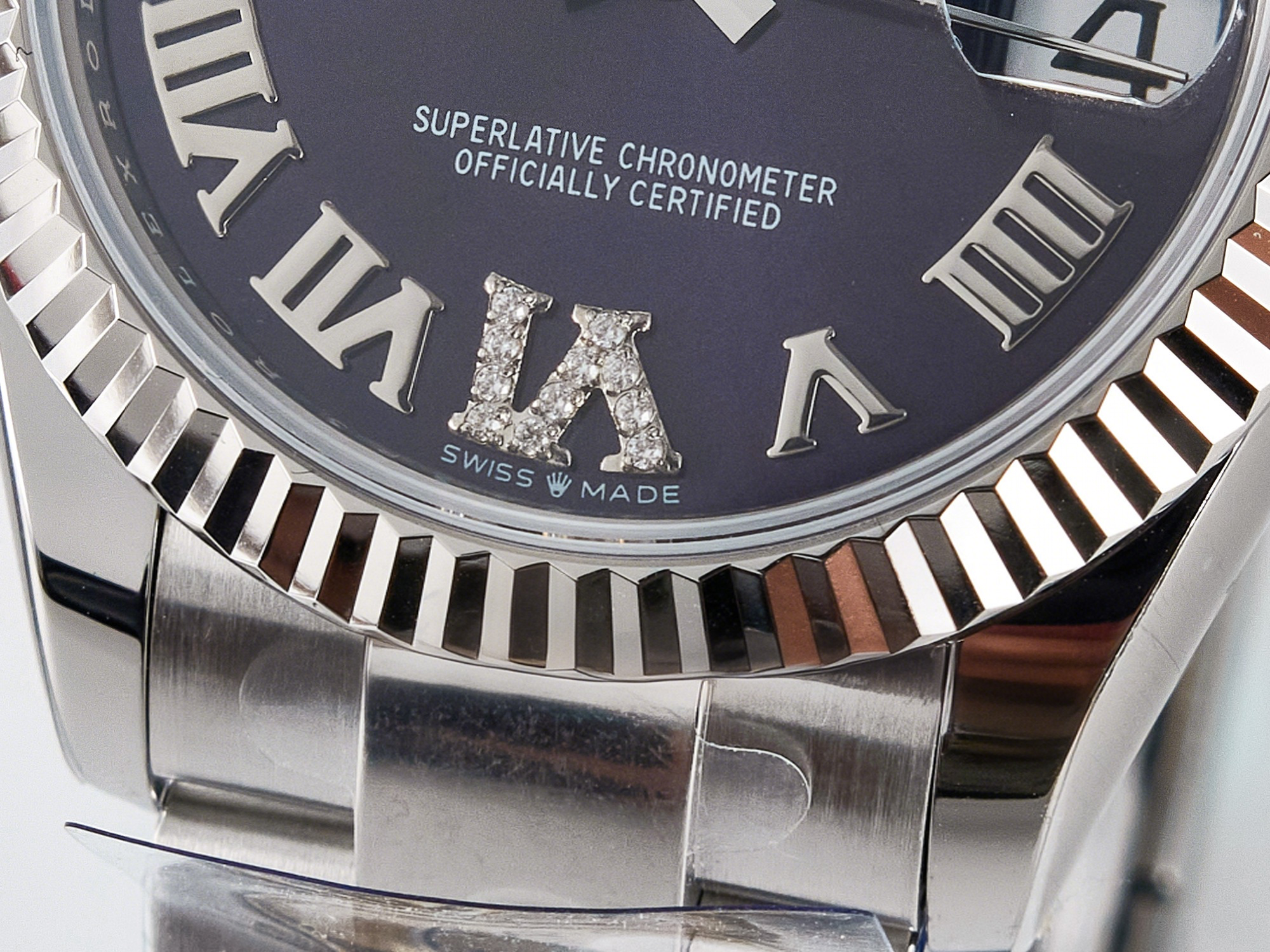 Rolex DateJust 31 278274 ARF 1:1 Best Edition 904L Steel Purple Roman Dial on SS Oyster Bracelet ETA 2688-fasswatch