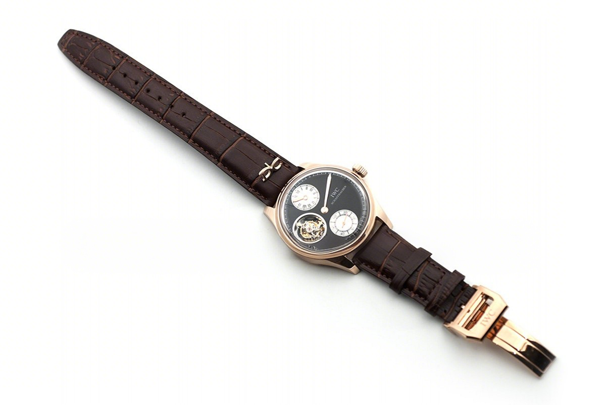 IWC Portuguese Regulator Tourbillon IW5446 Grey Dial in Rose Gold-fasswatch