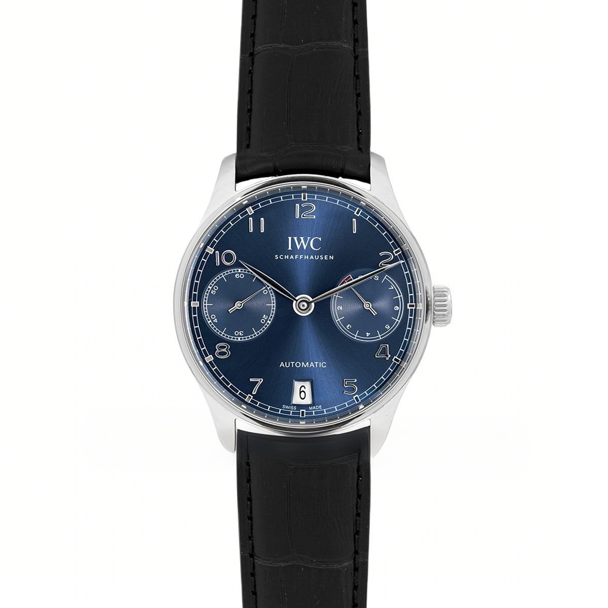 IWC Portugieser Automatic IW500710 Blue Dial in Steel-fasswatch