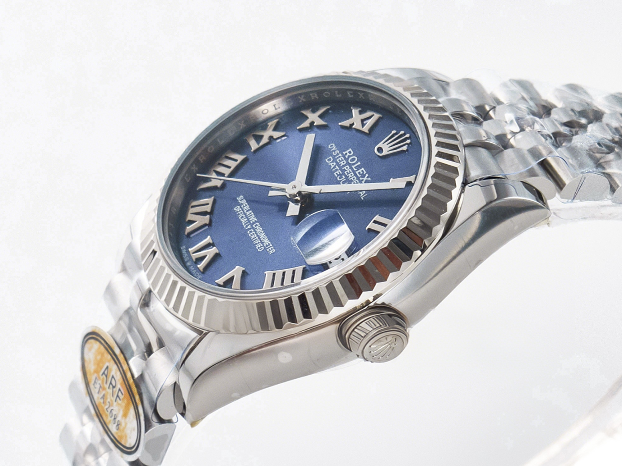 Rolex DateJust 31 278274 ARF 1:1 Best Edition 904L Steel Blue Roman Dial on SS Jubilee Bracelet ETA 2688-fasswatch