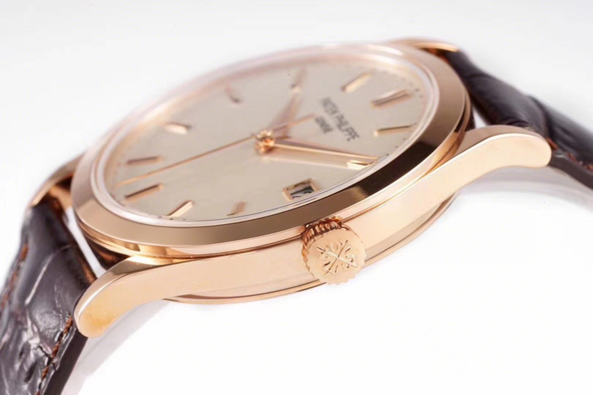Patek Philippe Calatrava 5296R White Dial in Pink Gold-fasswatch