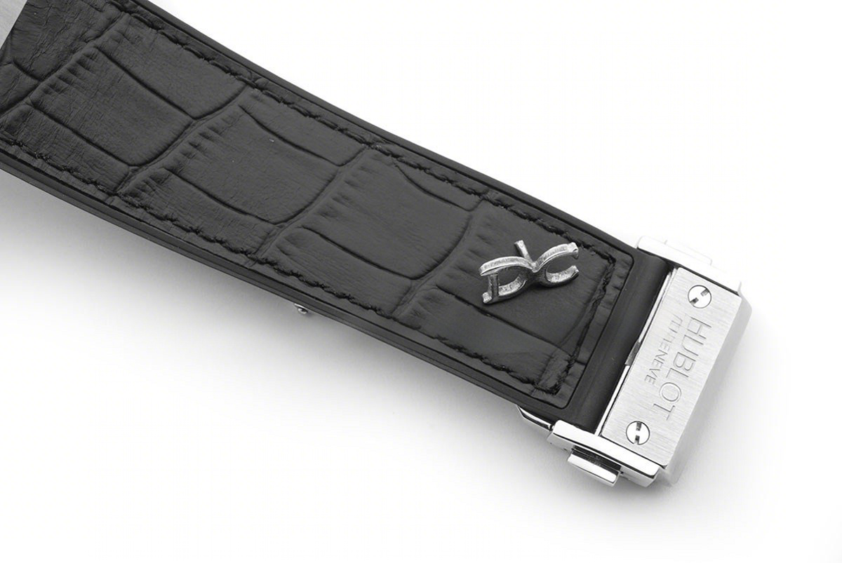 Hublot Classic Fusion Tourbillon 45mm Black Dial in Steel on Black Leather Strap-fasswatch