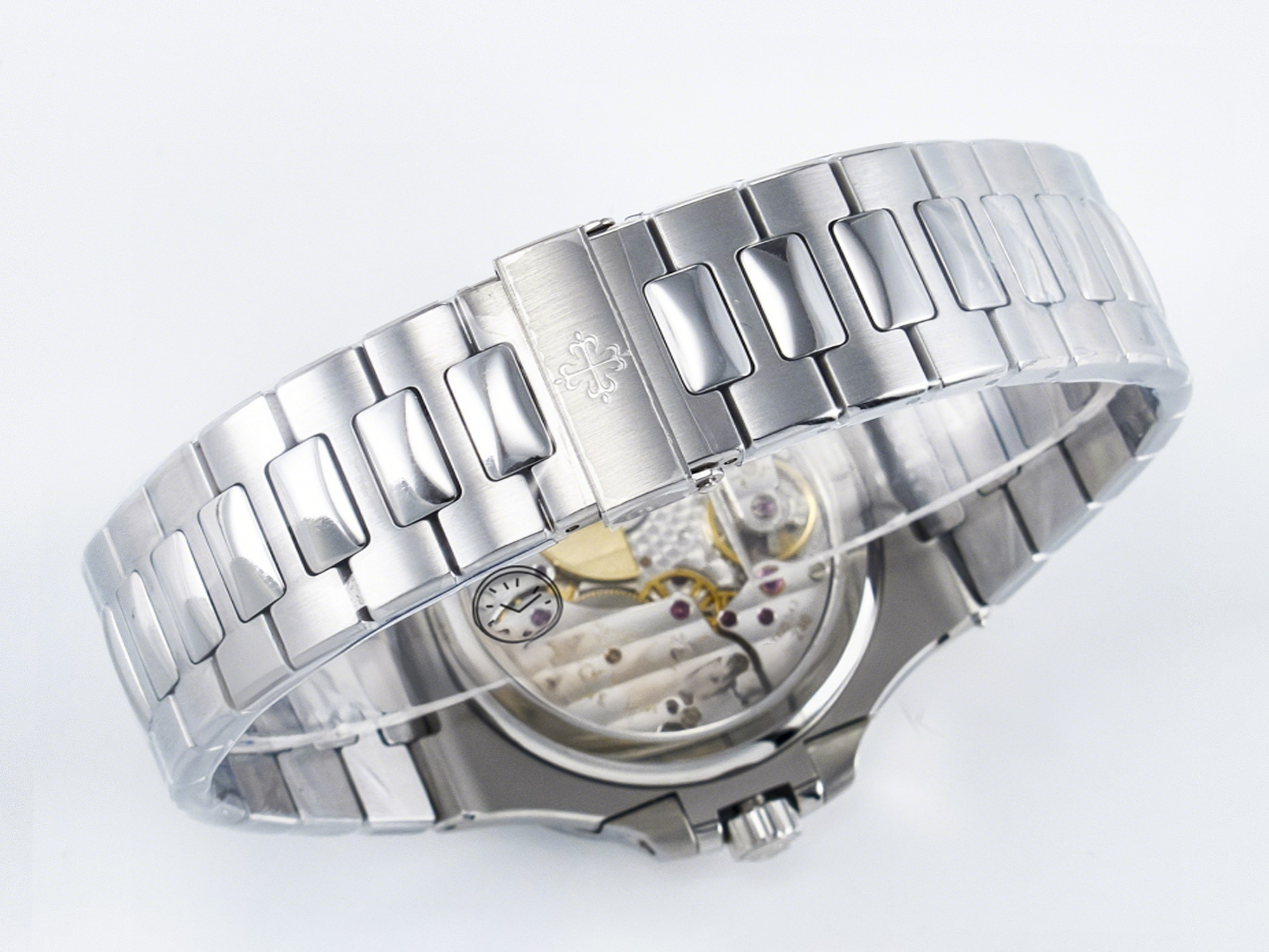 Patek Philippe Nautilus 5712 SS OMEF 1:1 Best Edition Blue Dial on SS Bracelet A240 Super Clone-fasswatch