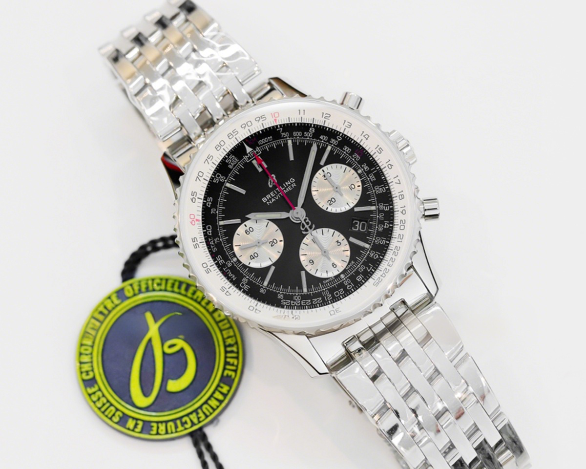 Breitling Navitimer 01 Chronograph Black Dial Ref: AB0121211B1A1-fasswatch