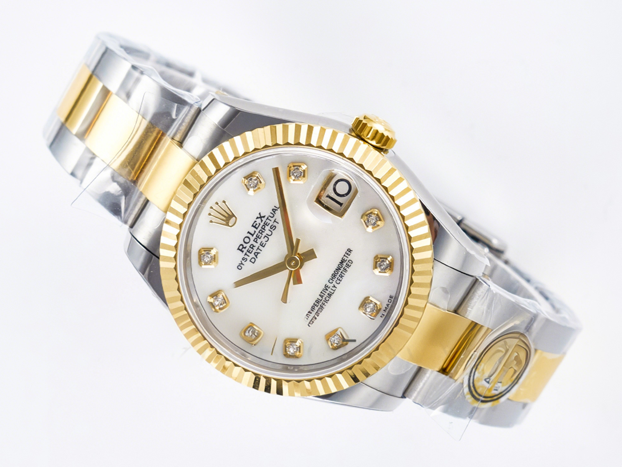 Rolex DateJust 31 278273 ARF 1:1 Best Edition 904L Steel White MOP Dial on SS/YG Oyster Bracelet ETA 2688-fasswatch