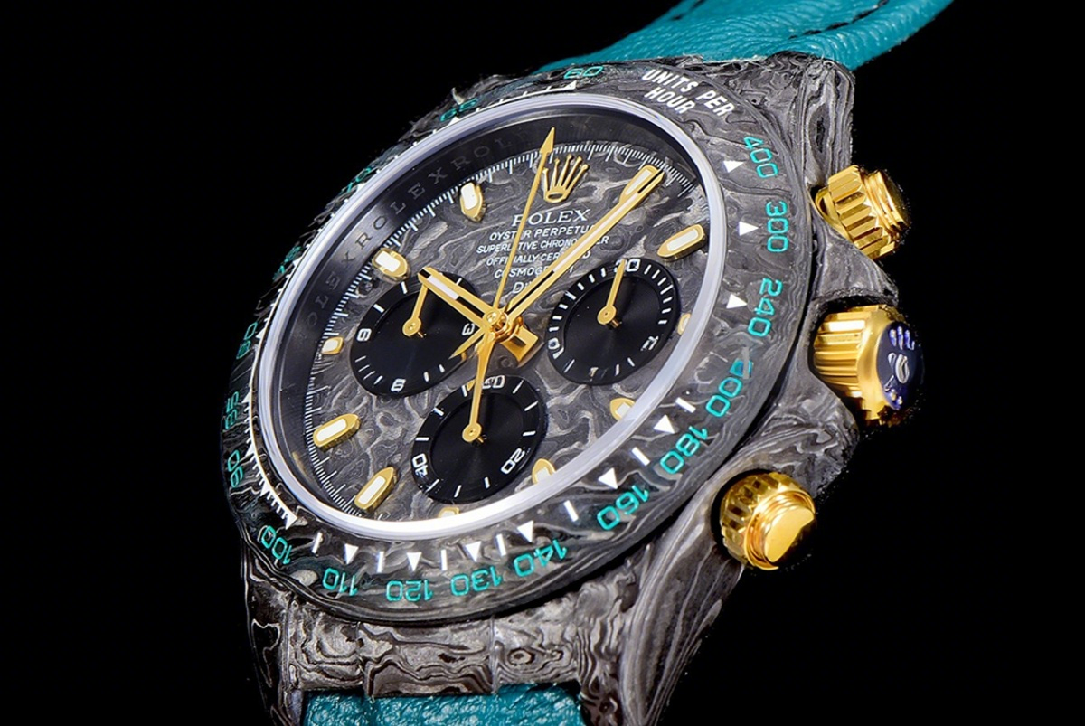 Rolex Daytona DIW Custom Carbon Dial-fasswatch
