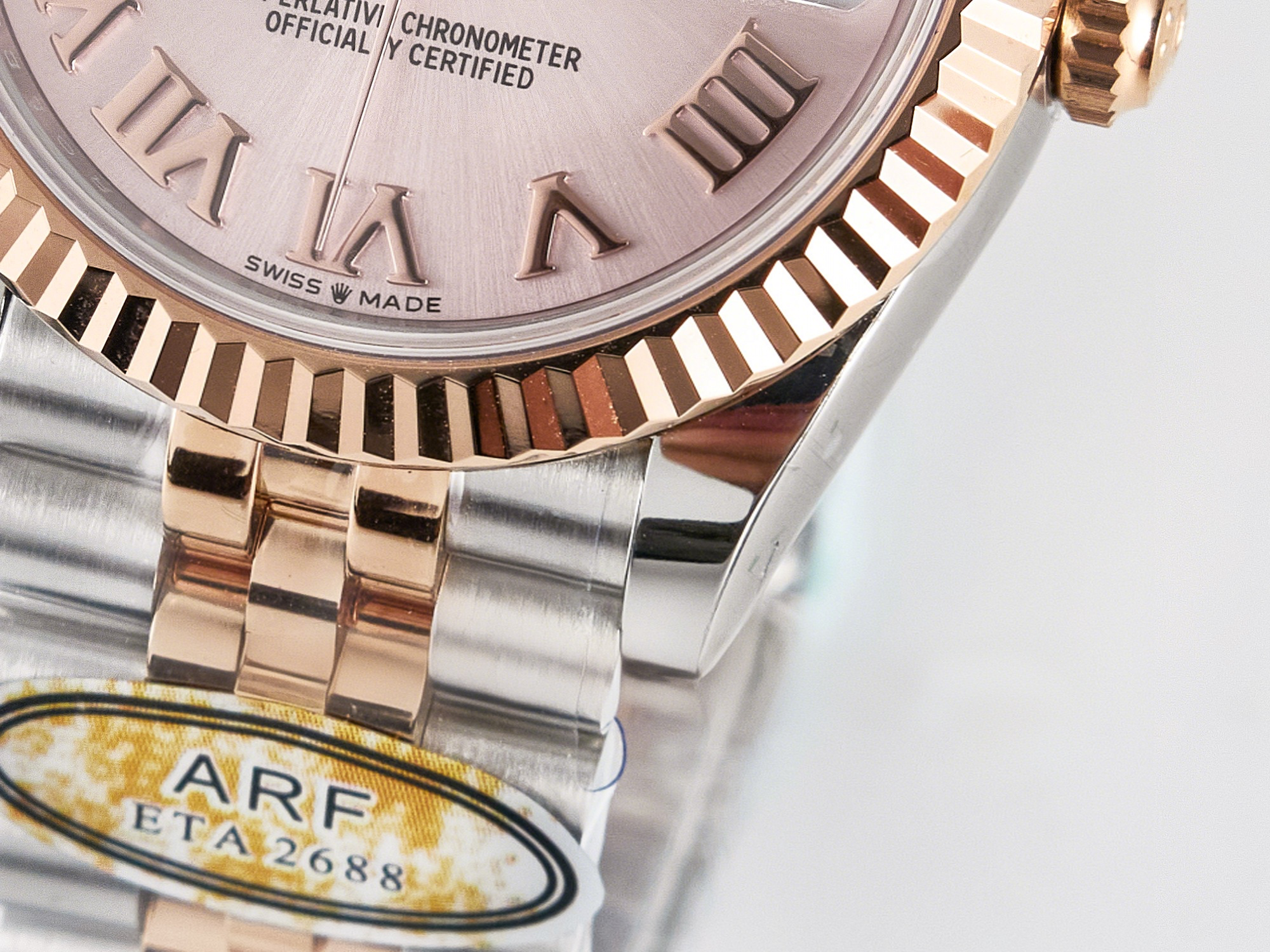 Rolex DateJust 31 278271 ARF 1:1 Best Edition 904L Steel RG Roman Dial on SS/RG Jubilee Bracelet ETA 2688-fasswatch