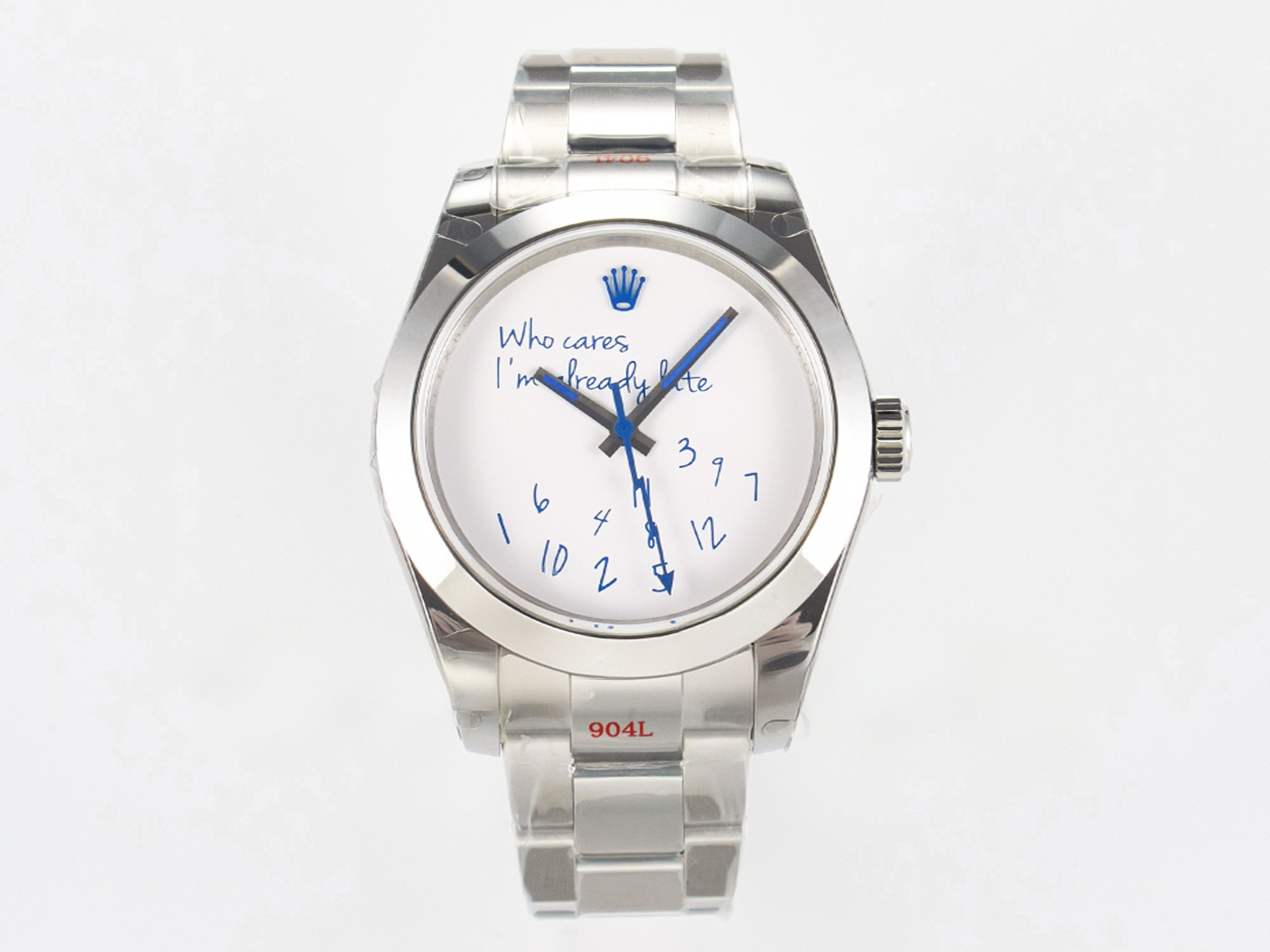 Rolex Milgauss Who Cares JDF 1:1 Best Edition 904L Steel on SS Bracelet VR3131-fasswatch