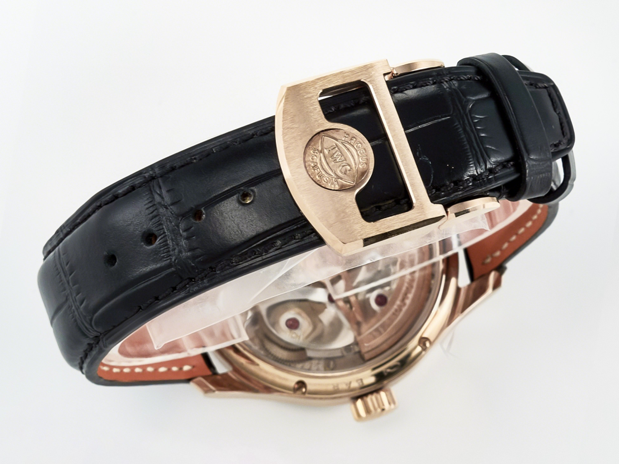 IWC IW5033 Portugieser Perpetual Calendar RG V9F 1:1 Best Edition White Dial on Black Leather Strap A52610-fasswatch