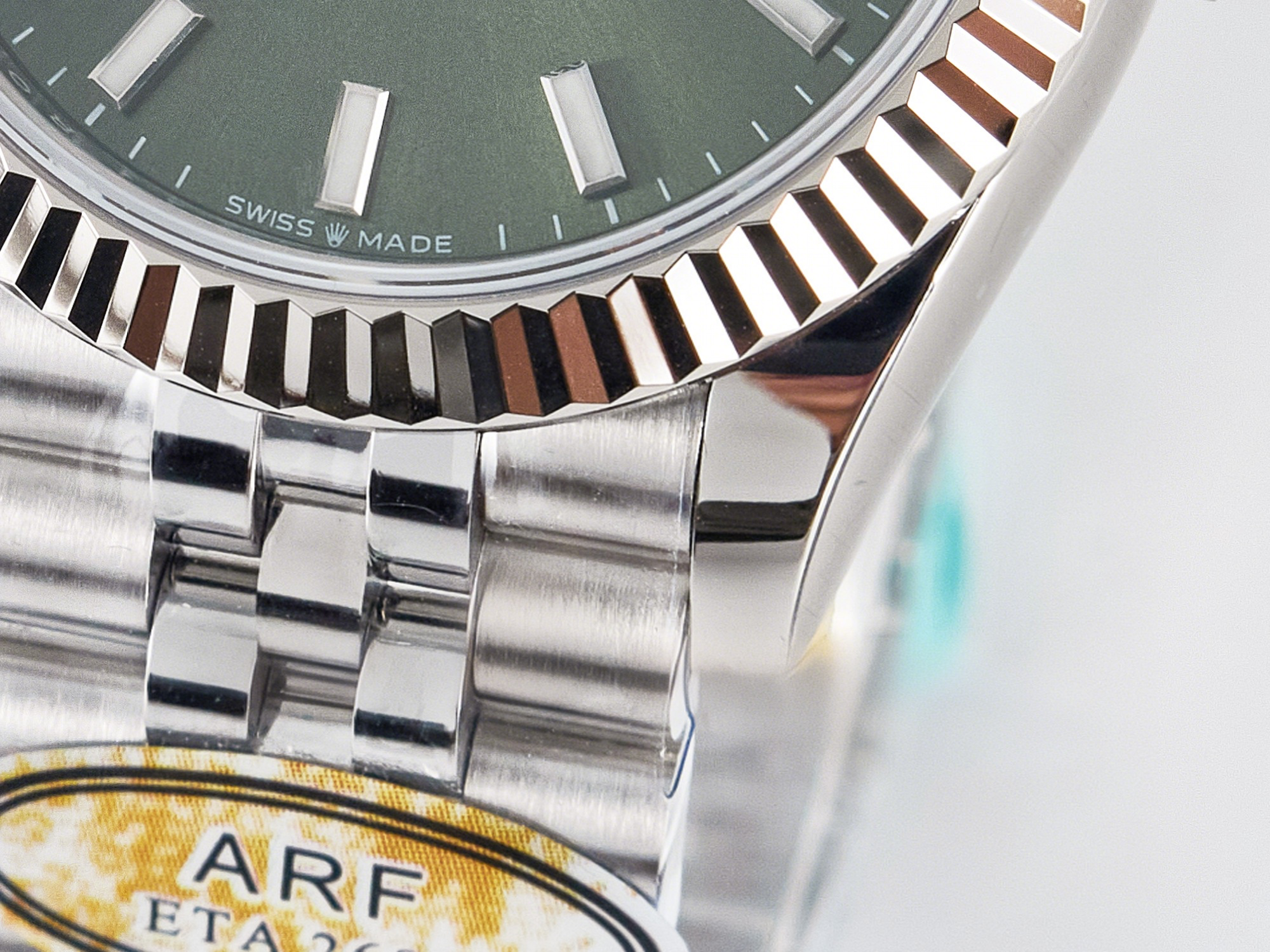 Rolex DateJust 31 278274 ARF 1:1 Best Edition 904L Steel Green Dial Stick Marker on SS Jubilee Bracelet ETA 2688-fasswatch