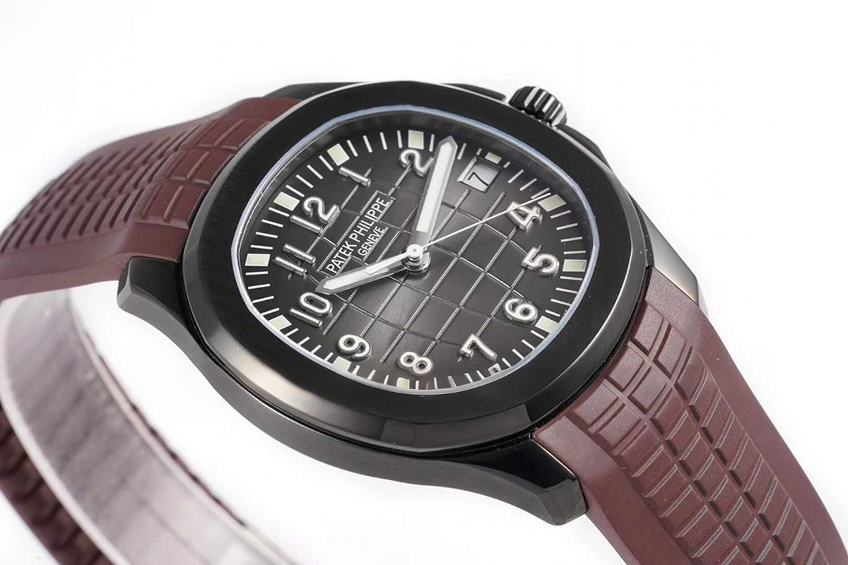 Patek Philippe Aquanaut 5167A ‘Black Venom Limited Edition’ Black Dial on Brown Rubber Strap-fasswatch