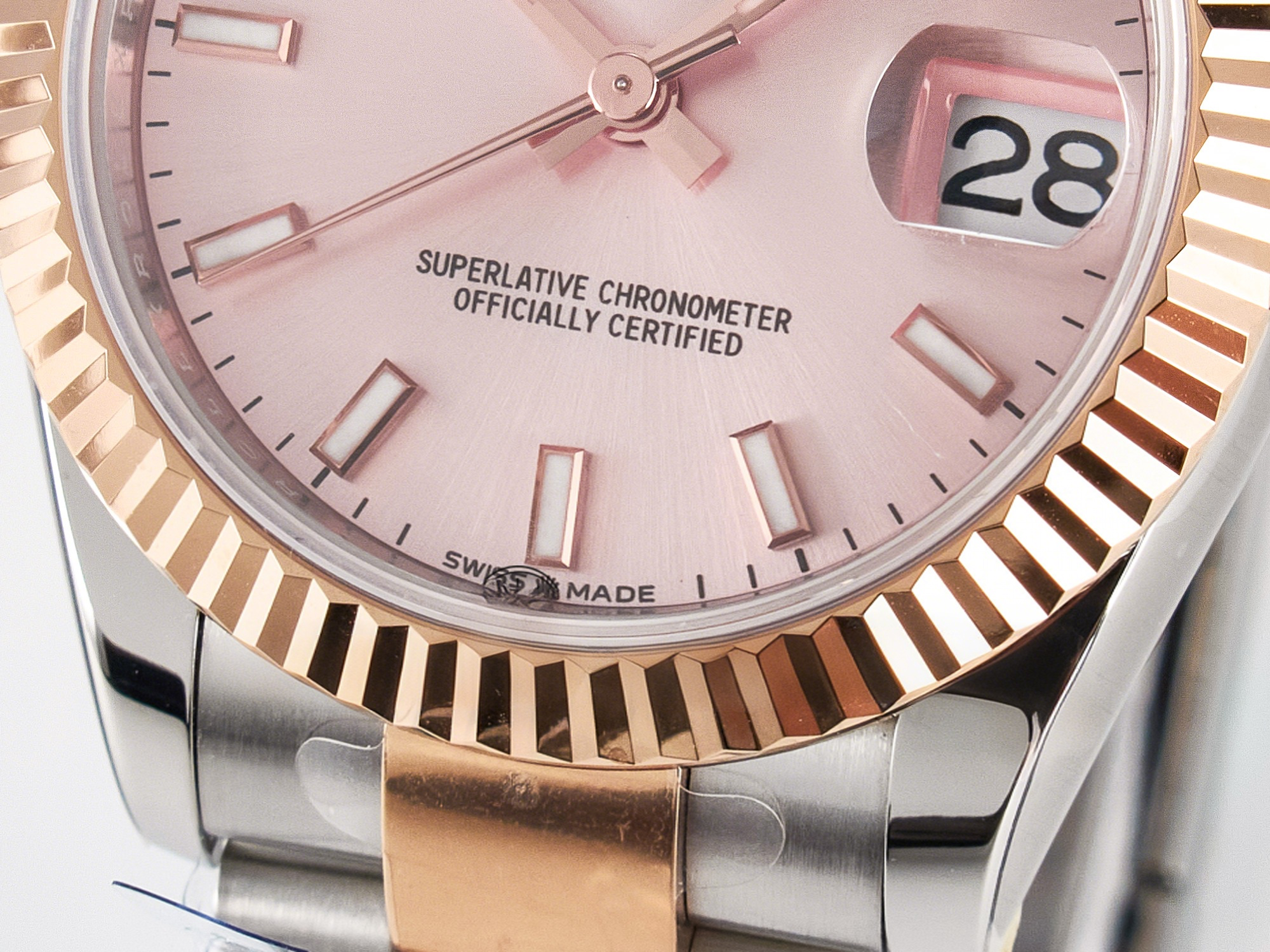 Rolex DateJust 31 278271 ARF 1:1 Best Edition 904L Steel RG Dial Stick Marker on SS/RG Oyster Bracelet ETA 2688-fasswatch