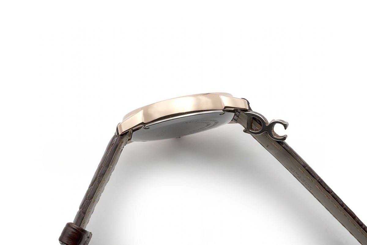 Cartier Ronde Louis Cartier Watch 29mm White Dial in Pink Gold on Brown Leather Strap-fasswatch