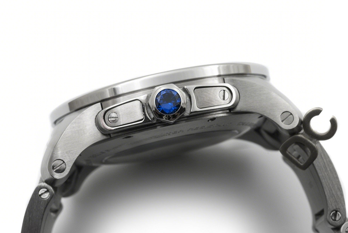 Calibre de Cartier Black Dial on Steel Bracelet-fasswatch