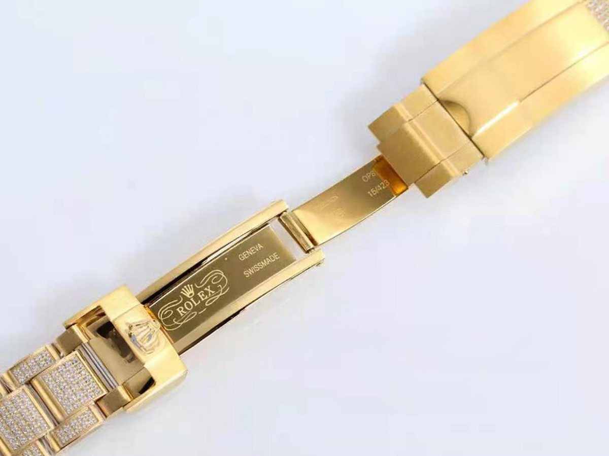 Rolex Submariner 116659 Full Diamond Paved Dial with Arabic Markers in Yellow Gold-fasswatch