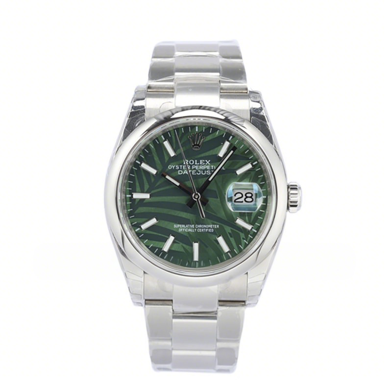 Rolex Datejust 36 126234 Olive Green Dial in Steel-fasswatch