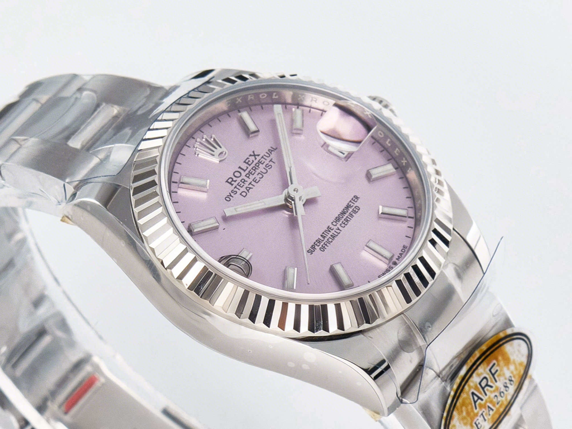 Rolex DateJust 31 278274 ARF 1:1 Best Edition 904L Steel Pink Dial Stick Marker on SS Oyster Bracelet ETA 2688-fasswatch