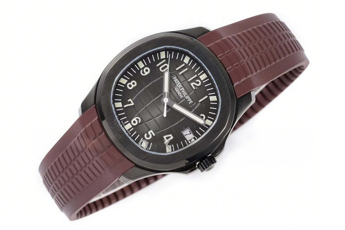 Patek Philippe Aquanaut 5167A ‘Black Venom Limited Edition’ Black Dial on Brown Rubber Strap-fasswatch