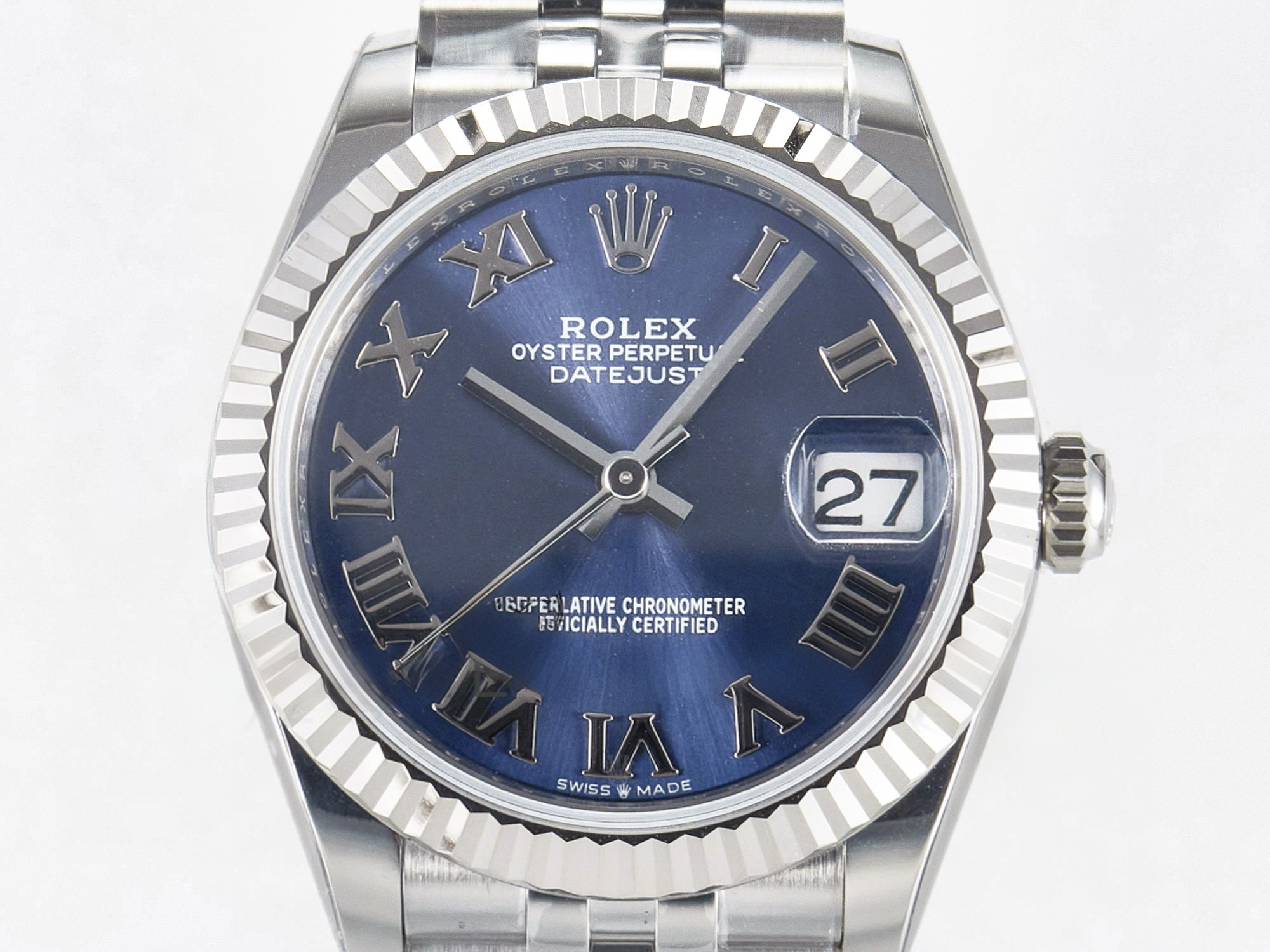Rolex DateJust 31 278274 ARF 1:1 Best Edition 904L Steel Blue Roman Dial on SS Jubilee Bracelet ETA 2688-fasswatch