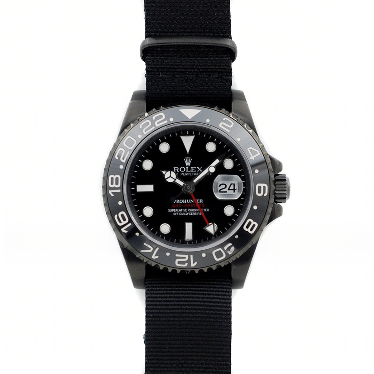 Rolex GMT Master II 116710 Pro Hunter Military Red-fasswatch