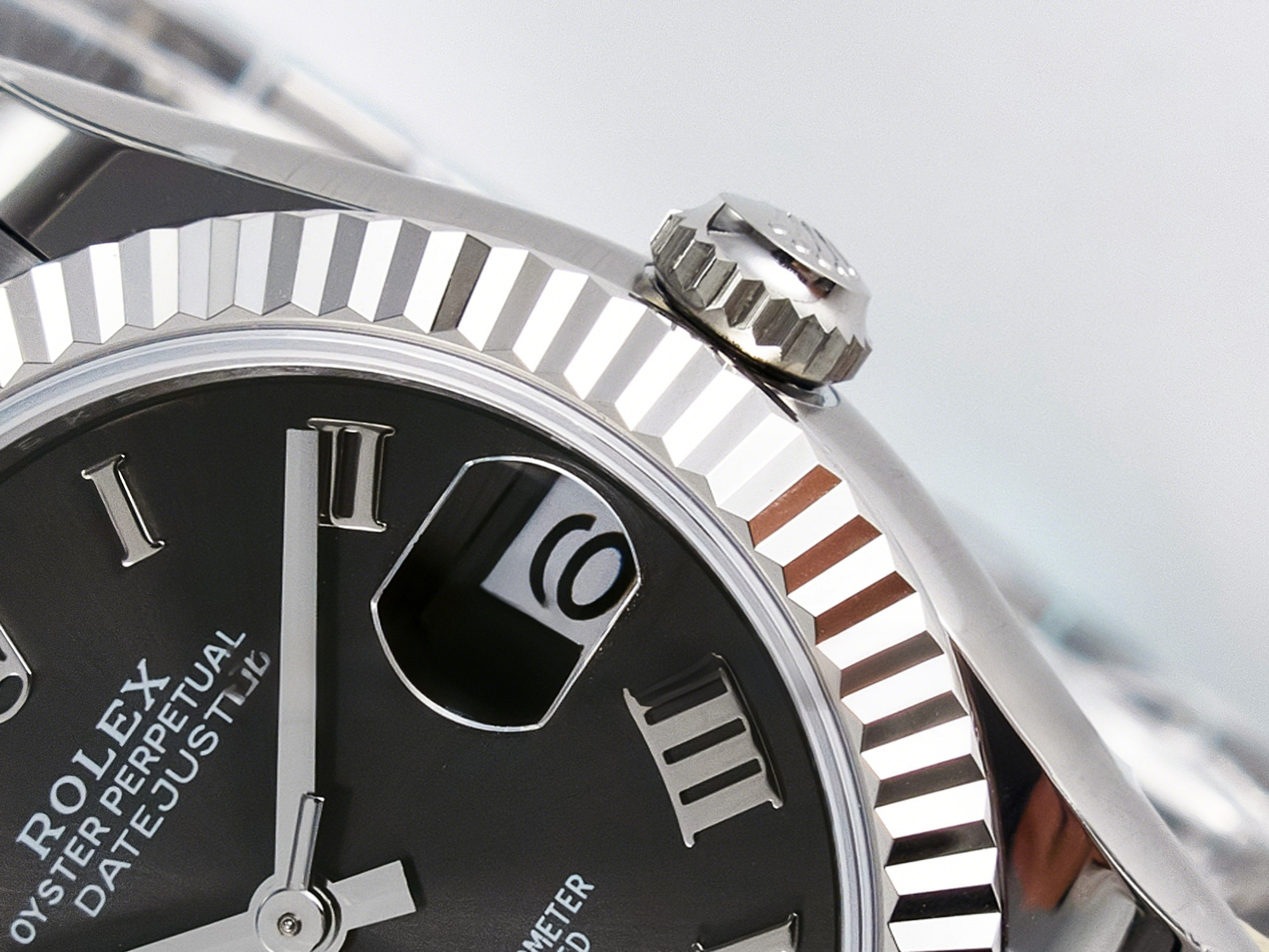 Rolex DateJust 31 278274 ARF 1:1 Best Edition 904L Steel Gray Roman Diamonds Dial on SS Jubilee Bracelet ETA 2688-fasswatch