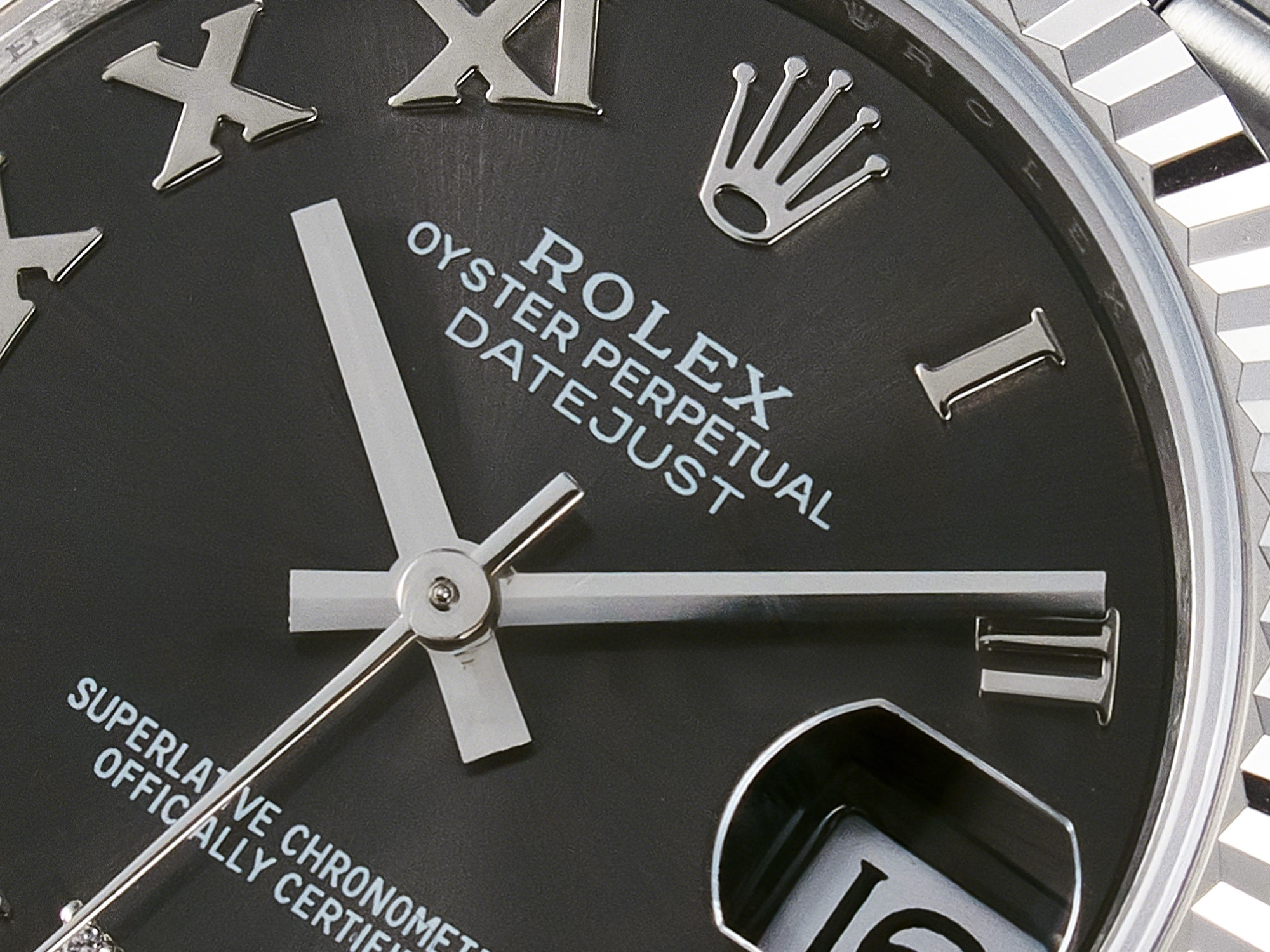 Rolex DateJust 31 278274 ARF 1:1 Best Edition 904L Steel Gray Roman Diamonds Dial on SS Jubilee Bracelet ETA 2688-fasswatch