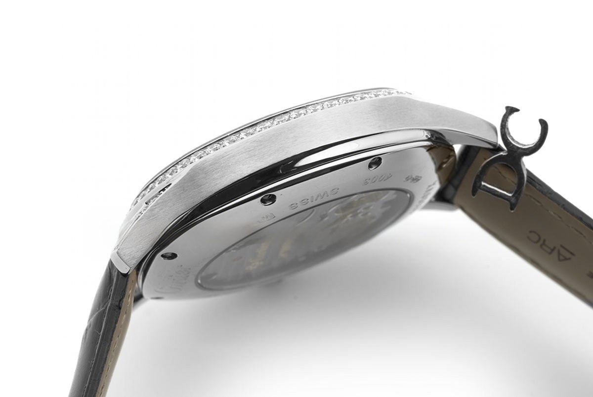 Cartier Drive de Cartier Tourbillon Grey Dial with Diamond Bezel in White Gold on Black Leather Strap-fasswatch