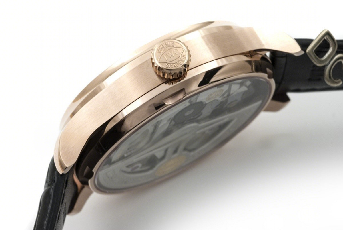 IWC Portuguese Automatic 7 Day IW5007 Black dial in Rose Gold-fasswatch