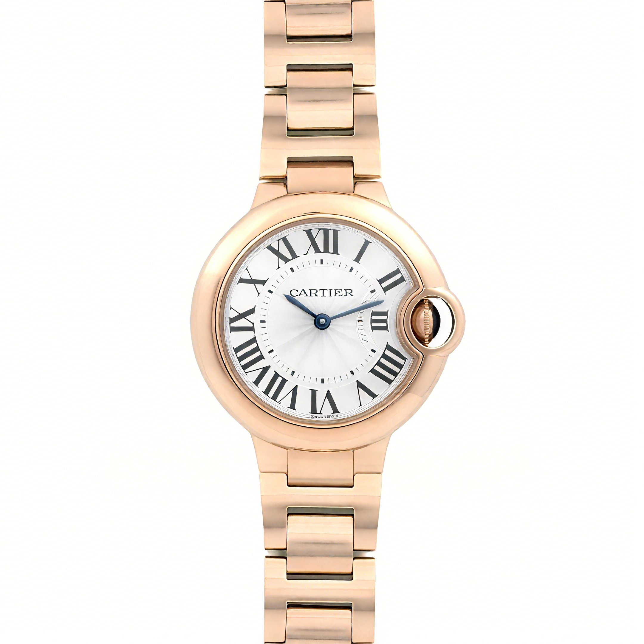 Ballon Bleu de Cartier 33mm White Dial in Rose Gold-fasswatch