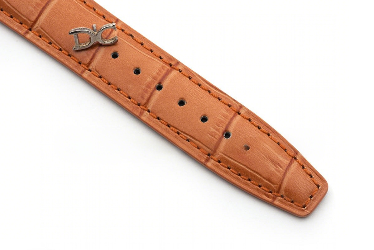 IWC Portugieser Chronograph Automatic White Dial in Rose Gold on Orange Leather Strap-fasswatch