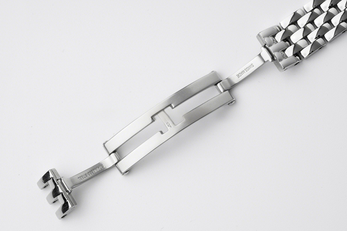 Cartier Panthère De Cartier 22mm White Dial in Steel with Diamond Bezel-fasswatch