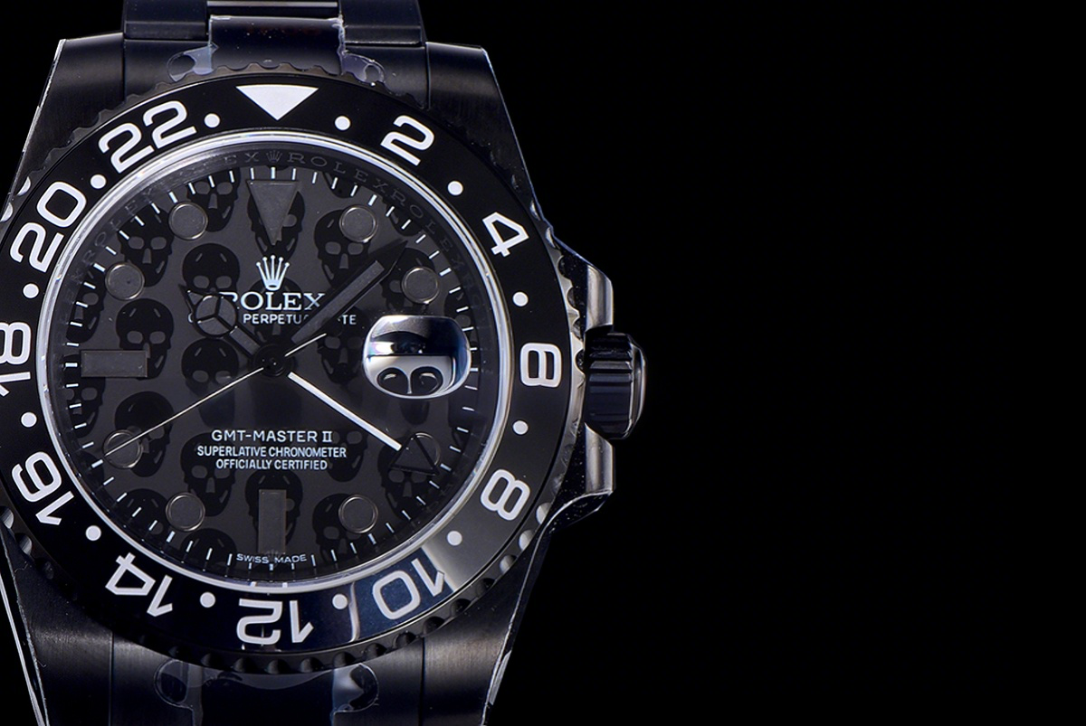Rolex GMT Master II 116710 Titan Black “Revenge” Black Dial in DLC-fasswatch