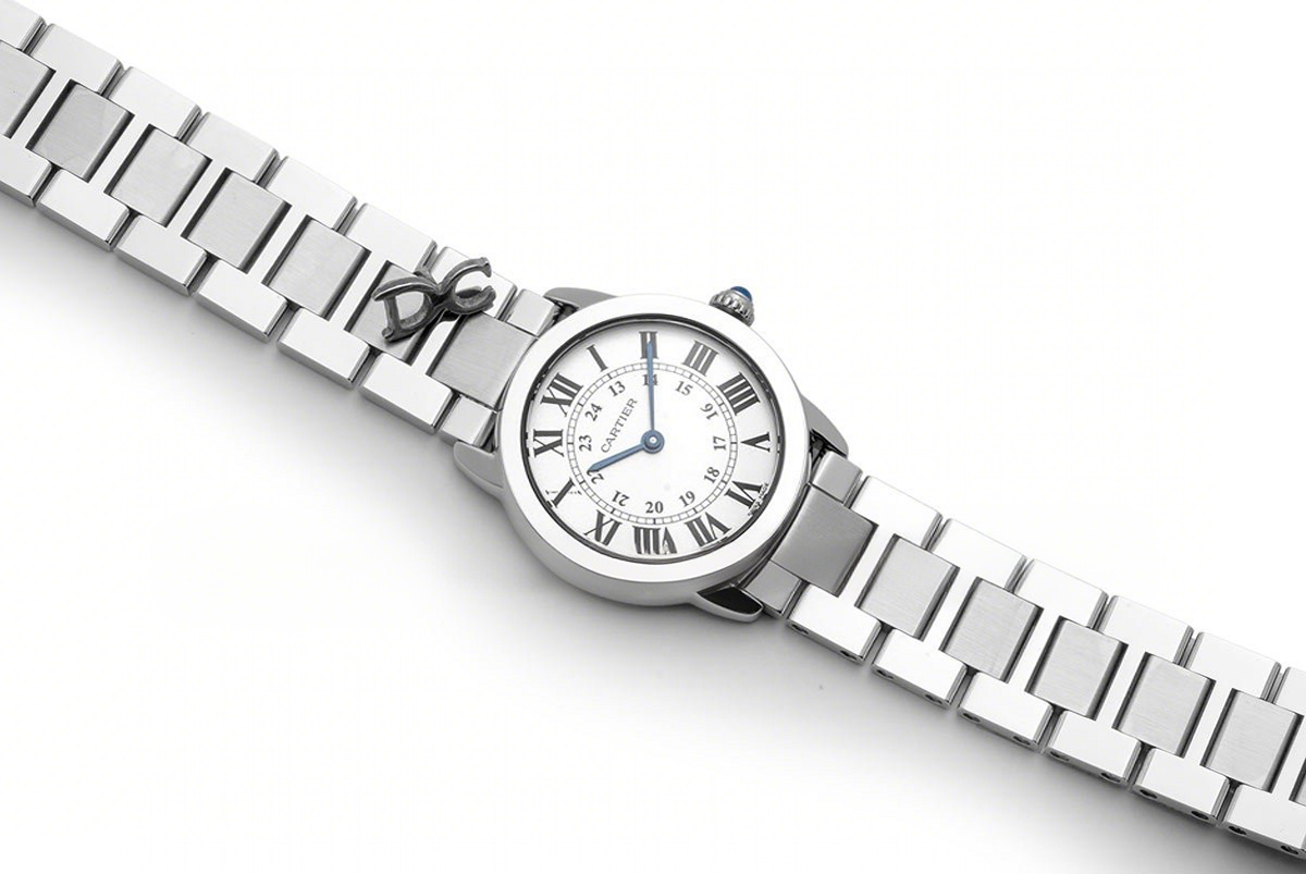 Cartier Ronde Solo de Cartier Watch 29mm White Dial in Steel on Bracelet-fasswatch
