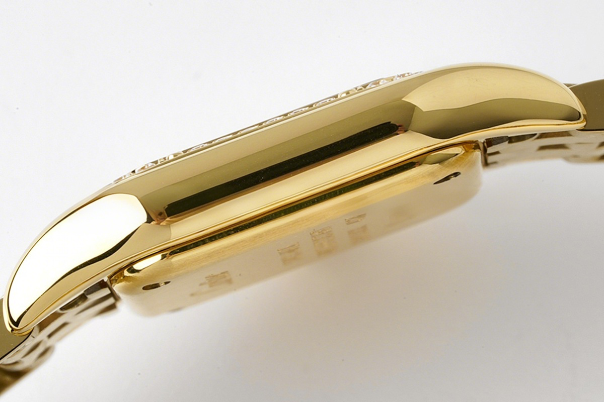 Cartier Panthère De Cartier 22mm White Dial in Yellow Gold with Diamond Bezel-fasswatch