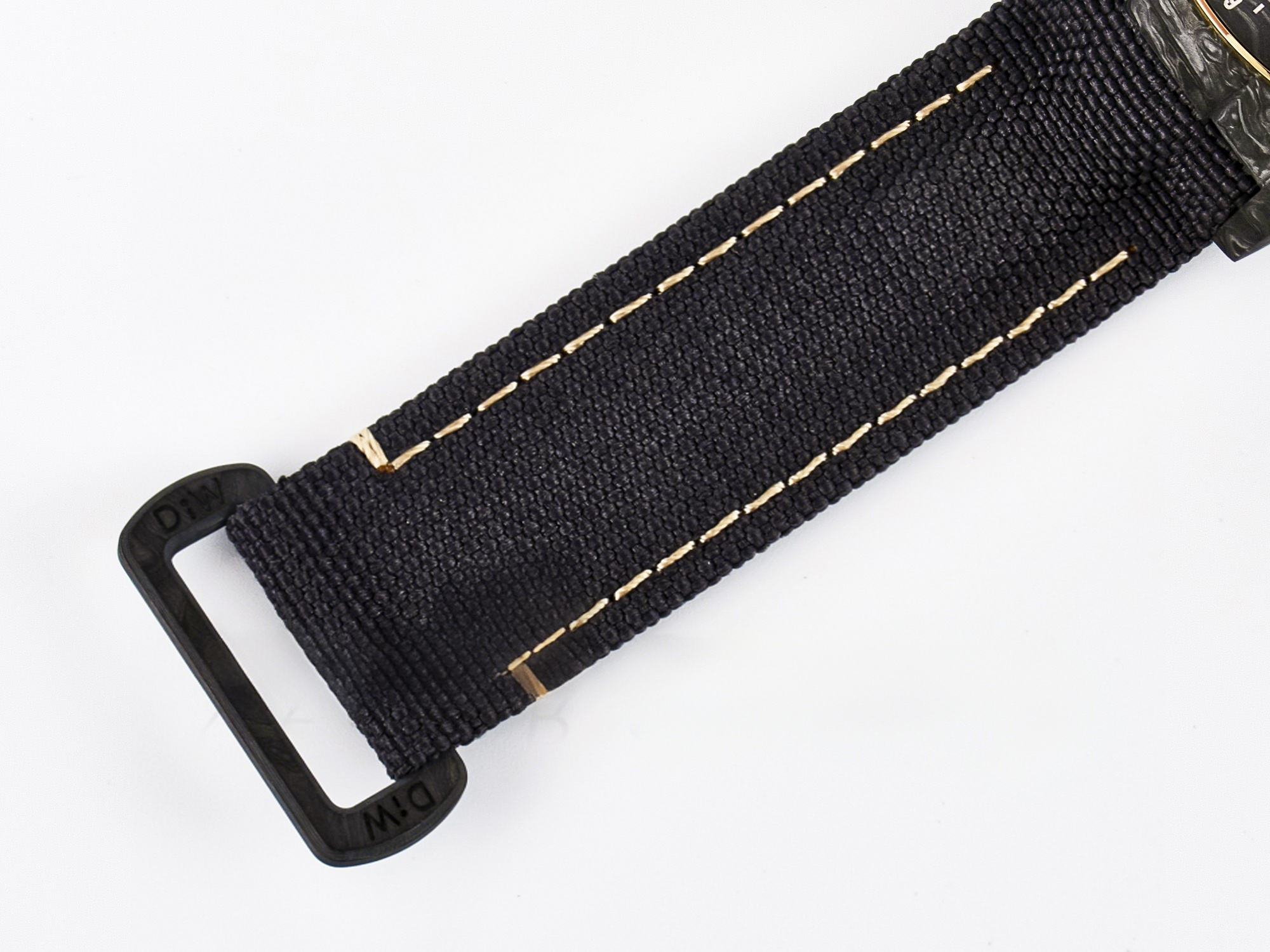 Rolex Daytona DIW Carbon Case DIWF Edition Carbon/Cream Dial on Black Nylon Strap A7750-fasswatch