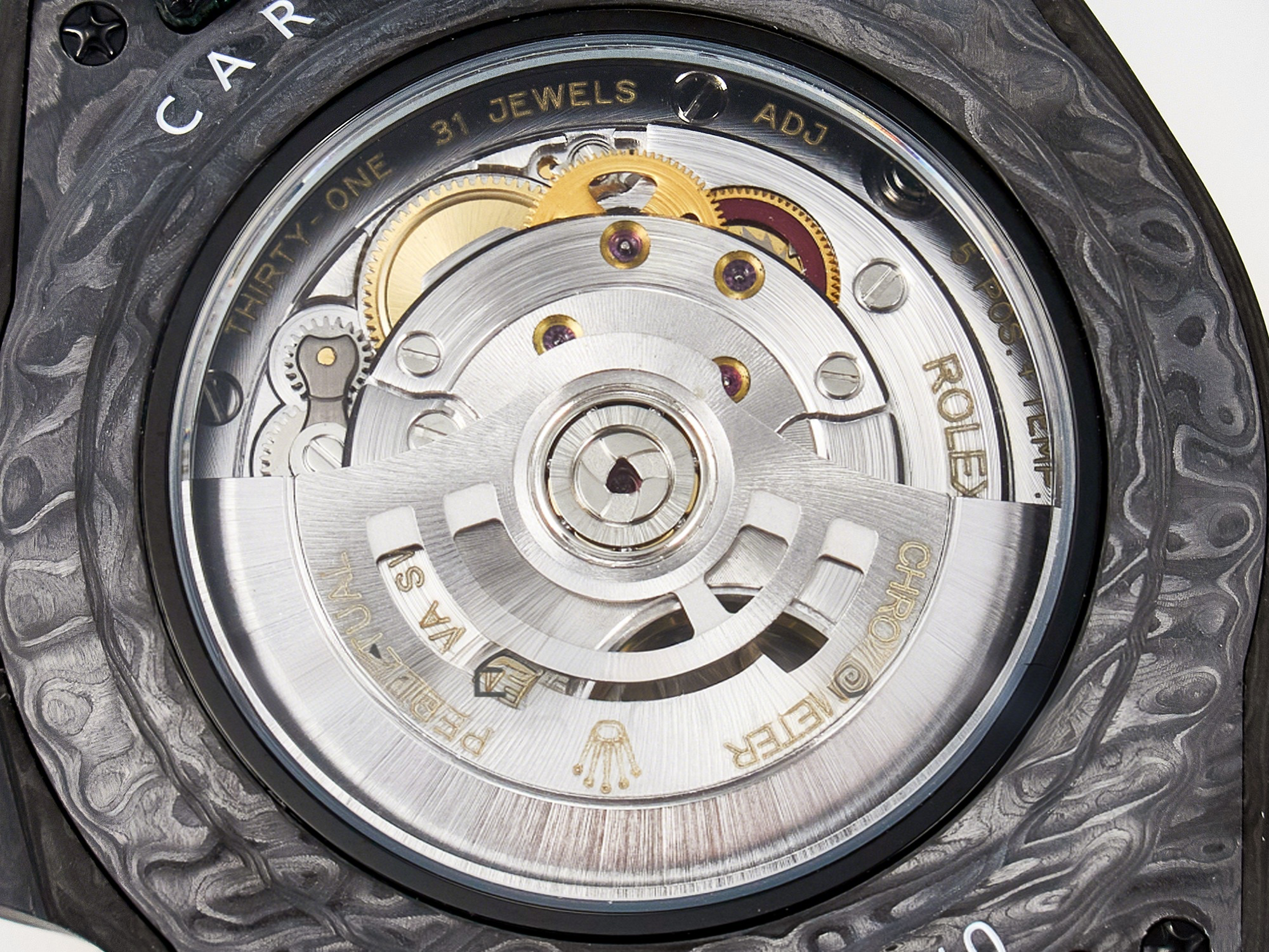 Rolex GMT Carbon DIWF Best Edition Yellow Dial on Green Nylon Strap SA3285 CHS V2-fasswatch