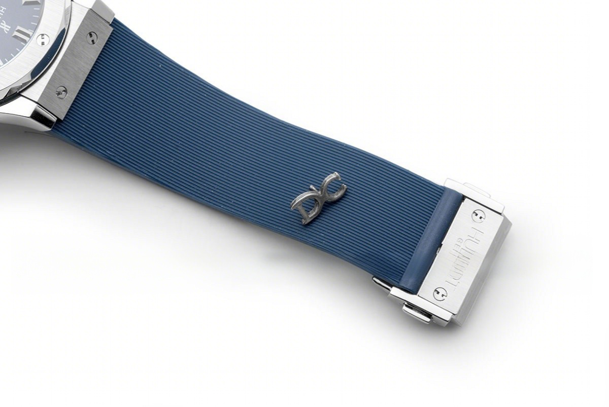 Hublot Classic Fusion Chronograph Blue Dial in Steel-fasswatch