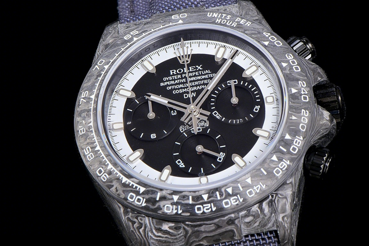 Rolex Daytona DIW Cream Invert Carbon-fasswatch