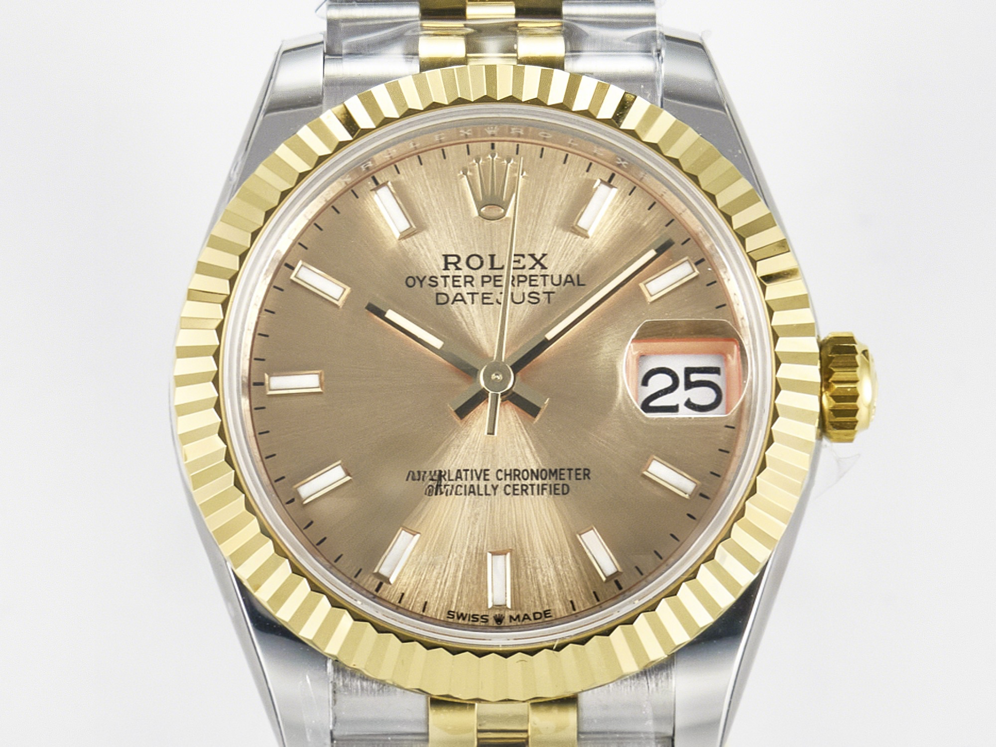Rolex DateJust 31 278273 ARF 1:1 Best Edition 904L Steel YG Dial Stick Marker on SS/YG Jubilee Bracelet ETA 2688-fasswatch